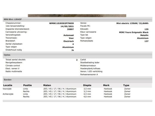 Mini Electric Electric S MINI Yours 135KW / 33 kWh SOH 100% Comfort plus / Leder / Navigatie / Pdc+Camera / Har... ActivLease financial lease