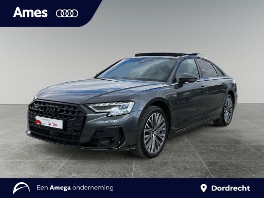 Audi A8 60 449pk TFSI e quattro Glazen panoramadak | S line-exterieurpakket |	Leder Valcona