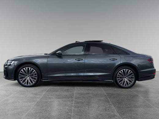 Audi A8 60 449pk TFSI e quattro Glazen panoramadak | S line-exterieurpakket |	Leder Valcona ActivLease financial lease