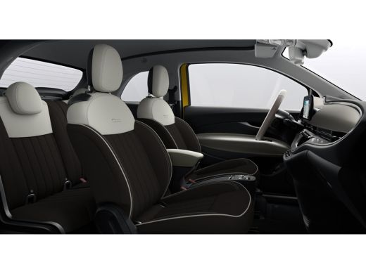 Fiat 500e La Prima | 10,25" touchscreen radio met Bluetooth, DAB & USB | Automatische airconditioning | Ext... ActivLease financial lease