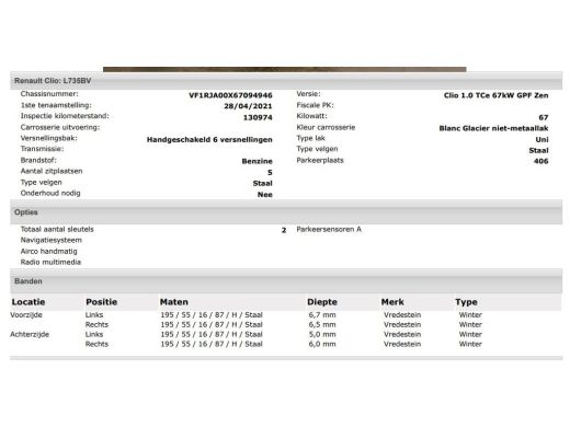 Renault Clio 1.0 TCe Zen / 6Versn. / 5drs./ Pdc./ Airco / Navigatie / Radio multimedia / Apk 04-2027 ActivLease financial lease