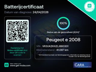 Peugeot e-2008 EV GT 50 kWh | 1e Eigenaar! | 100% SOH | Open Dak | Camera | Stoelverwarming | Cruise Adaptive | ...