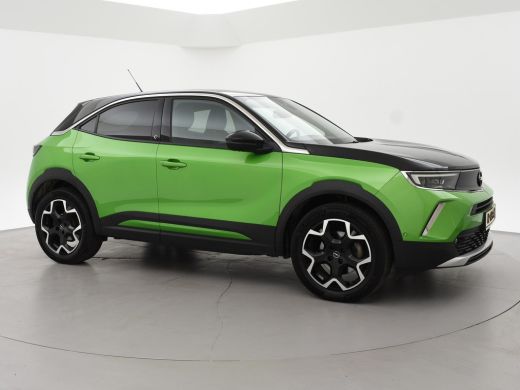 Opel Mokka-e ULTIMATE 50 KWH TWO TONE 94% SOH + LEDER/ALCANTARA | STOEL/STUURVERW. | 18 INCH | MATCHA GREEN ActivLease financial lease