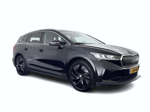 Skoda Enyaq iV 60 [ 3-Fase ] {SOH-87%} (INCL-BTW) *LEATHER-FABRIC | FULL-LED | ADAPTIVE-CRUISE | BLINDSPOT | DIG...