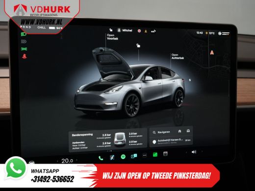 Tesla Model Y 455 Km WLTP (DEMO) Auto Pilot/ Pano/ Memory/ Elek.klep/ Stoelverw./ Navi/ 360 Camera/ Climate/ 20... ActivLease financial lease