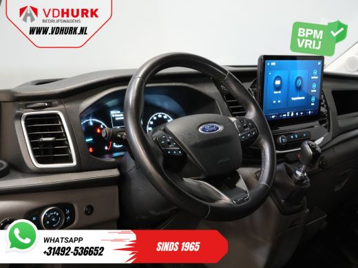 Ford Transit 2.0 TDCI 130 pk DC Dubbel Cabine Open Laadbak/ 7 Pers./ 3.0t Trekverm./ Carplay/ Cruise/ Climate/... ActivLease financial lease