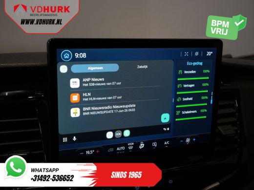Ford Transit 2.0 TDCI 130 pk DC Dubbel Cabine Open Laadbak/ 7 Pers./ 3.0t Trekverm./ Carplay/ Cruise/ Climate/... ActivLease financial lease