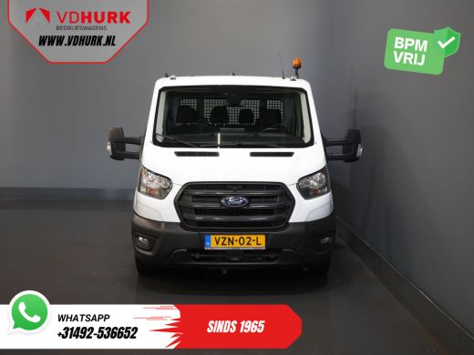 Ford Transit 2.0 TDCI 130 pk DC Dubbel Cabine Open Laadbak/ 7 Pers./ 3.0t Trekverm./ Carplay/ Cruise/ Climate/... ActivLease financial lease