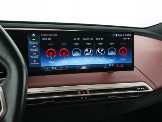 BMW iX xDrive40 High Executive 77 kWh AWD [ 3-Fase-11kW ] {SOH-100%} (INCL-BTW) *LEATHER | TOPVIEW | FUL... ActivLease financial lease