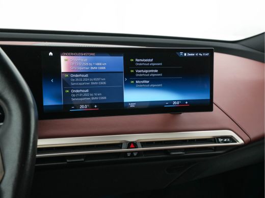 BMW iX xDrive40 High Executive 77 kWh AWD [ 3-Fase-11kW ] {SOH-100%} (INCL-BTW) *LEATHER | TOPVIEW | FUL... ActivLease financial lease