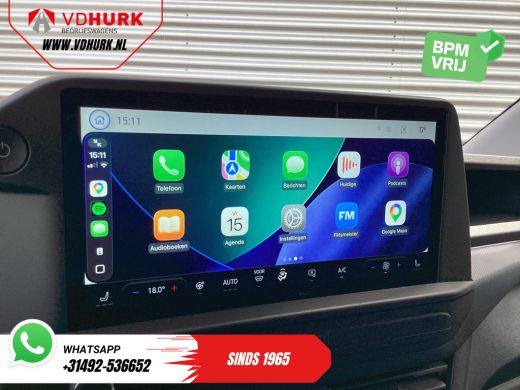 Ford E-Transit Custom L2 330 km WLTP Garantie t/m 2028/ LED/ Snellader/ Standkachel/ Stoelverw./ Stuurverw./ Carplay/ C... ActivLease financial lease
