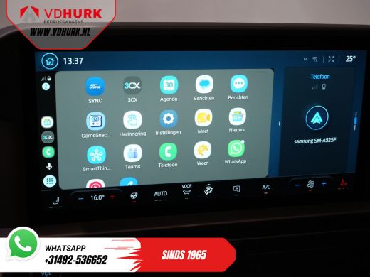 Ford E-Transit Custom L2 330 km WLTP Garantie t/m 2028/ LED/ Snellader/ Standkachel/ Stoelverw./ Stuurverw./ Carplay/ C... ActivLease financial lease