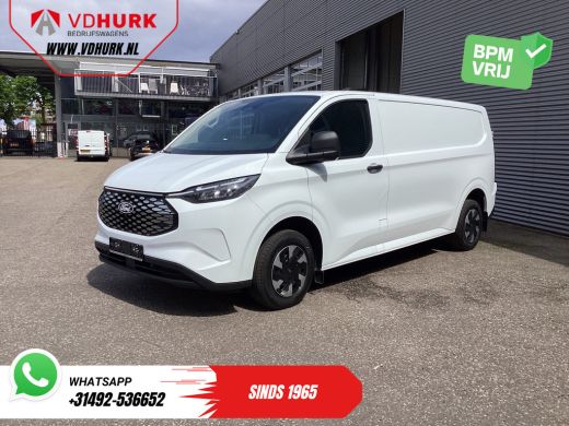 Ford E-Transit Custom L2 330 km WLTP Garantie t/m 2028/ LED/ Snellader/ Standkachel/ Stoelverw./ Stuurverw./ Carplay/ C... ActivLease financial lease
