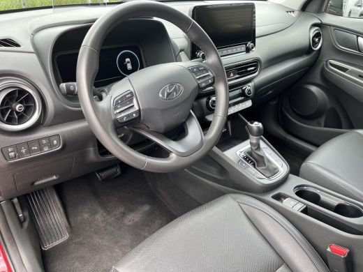 Hyundai Kona 1.6 GDI HEV Premium | All-in prijs | 3 jaar garantie | Automaat | Leder | Meest luxe uitvoering | ActivLease financial lease