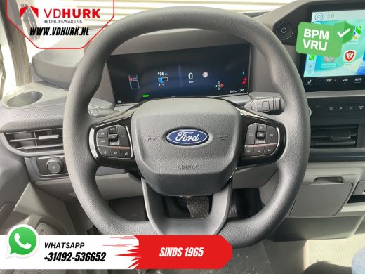 Ford E-Transit Custom L2 330 km WLTP LED/ Standkachel/ Stoelverw./ Snellader/ 2.3t Trekverm./ Carplay/ Climate/ Camera/... ActivLease financial lease
