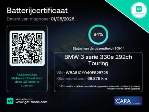 BMW 3 Serie Touring 330e M-Sport Volleder | SoH 94% | 360 camera | Panoramadak | Cruise control adaptief | Ve... ActivLease financial lease