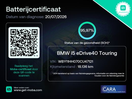 BMW i5 eDrive40 84kWh | Bowers&Wilkins | SOH 95% | Leder | Comfort Zetels | LED | Clima | Sfeerverlichti... ActivLease financial lease