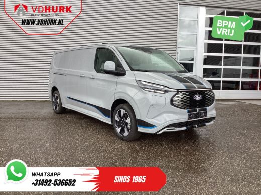 Ford E-Transit Custom Sport L2 330km WLTP LED/ 2x Schuifdeur/ Adapt.Cruise/ Elek.Stoel/ Standkachel/ Stoelverw./ Carpla...