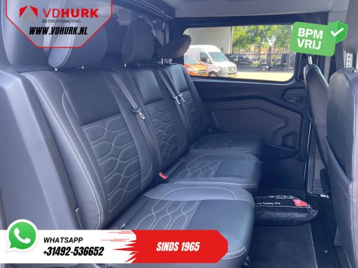 Ford Transit Custom 2.0 TDCI 130 pk Aut. L2 DC Dubbel Cabine 2xSchuifdeur/ NL Auto/ Carplay/ Leder/ Stoelverw./ Navi/... ActivLease financial lease