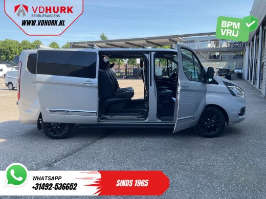 Ford Transit Custom 2.0 TDCI 130 pk Aut. L2 DC Dubbel Cabine 2xSchuifdeur/ NL Auto/ Carplay/ Leder/ Stoelverw./ Navi/... ActivLease financial lease