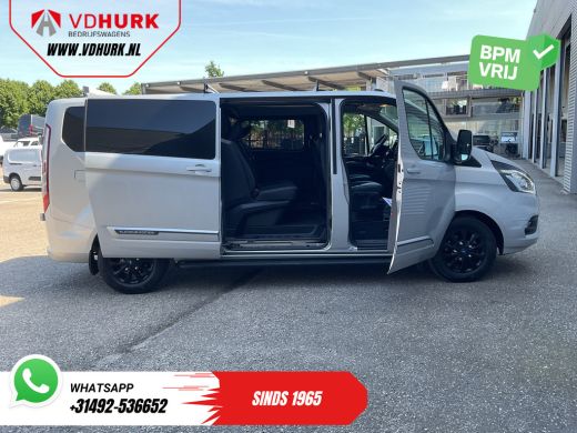 Ford Transit Custom 2.0 TDCI 130 pk Aut. L2 DC Dubbel Cabine 2xSchuifdeur/ NL Auto/ Carplay/ Leder/ Stoelverw./ Navi/... ActivLease financial lease