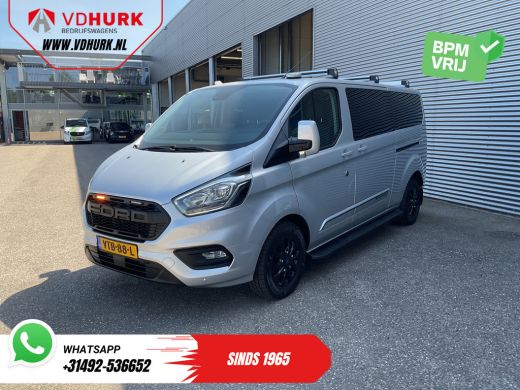 Ford Transit Custom 2.0 TDCI 130 pk Aut. L2 DC Dubbel Cabine 2xSchuifdeur/ NL Auto/ Carplay/ Leder/ Stoelverw./ Navi/... ActivLease financial lease