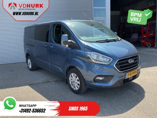 Ford Transit Custom 2.0 TDCI 170 pk Aut. L2 DC Dubbel Cabine 2xSchuifdeur/ Carplay/ Stoelverw./ Navi/ Airco/ Camera/ ...