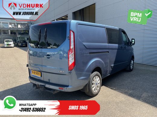 Ford Transit Custom 2.0 TDCI 170 pk Aut. L2 DC Dubbel Cabine 2xSchuifdeur/ Carplay/ Stoelverw./ Navi/ Airco/ Camera/ ... ActivLease financial lease