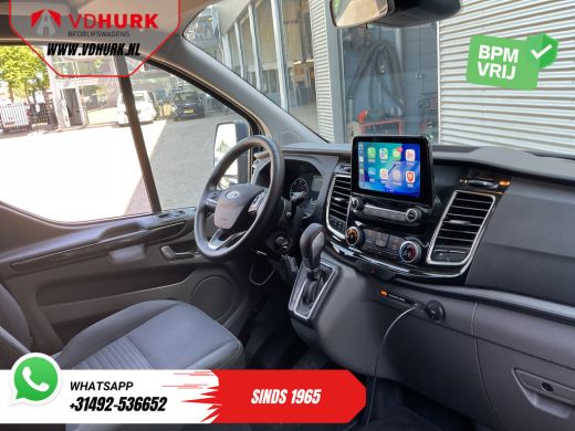Ford Transit Custom 2.0 TDCI 170 pk Aut. L2 DC Dubbel Cabine 2xSchuifdeur/ Carplay/ Stoelverw./ Navi/ Airco/ Camera/ ... ActivLease financial lease