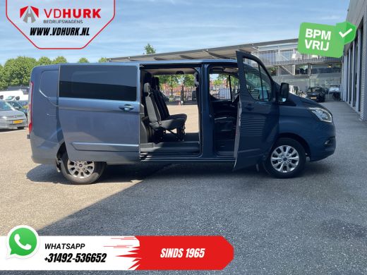 Ford Transit Custom 2.0 TDCI 170 pk Aut. L2 DC Dubbel Cabine 2xSchuifdeur/ Carplay/ Stoelverw./ Navi/ Airco/ Camera/ ... ActivLease financial lease