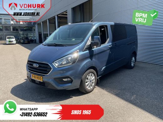 Ford Transit Custom 2.0 TDCI 170 pk Aut. L2 DC Dubbel Cabine 2xSchuifdeur/ Carplay/ Stoelverw./ Navi/ Airco/ Camera/ ... ActivLease financial lease