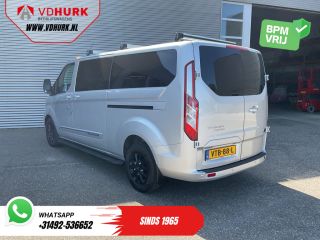 Ford Transit Custom 2.0 TDCI 130 pk Aut. L2 DC Dubbel Cabine 2xSchuifdeur/ NL Auto/ Carplay/ Leder/ Stoelverw./ Navi/...