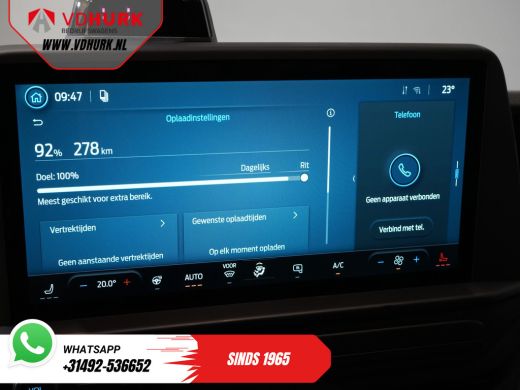 Ford E-Transit Custom L2 330 km WLTP Garantie t/m 2028/ LED/ Snellader/ Standkachel/ Stoelverw./ Stuurverw./ Carplay/ C... ActivLease financial lease