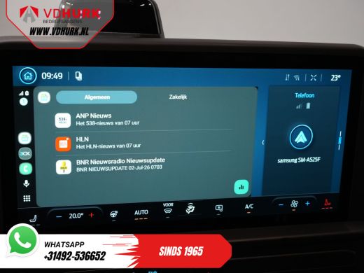 Ford E-Transit Custom L2 330 km WLTP Garantie t/m 2028/ LED/ Snellader/ Standkachel/ Stoelverw./ Stuurverw./ Carplay/ C... ActivLease financial lease