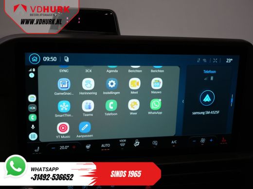 Ford E-Transit Custom L2 330 km WLTP Garantie t/m 2028/ LED/ Snellader/ Standkachel/ Stoelverw./ Stuurverw./ Carplay/ C... ActivLease financial lease