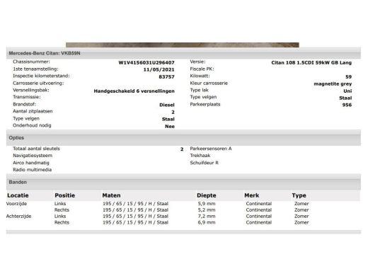 Mercedes-Benz Citan 108 CDI L2 Long / Imperial / Trekhaak / Airco / Navigatie / Pdc.A / Schuifdeur / ActivLease financial lease
