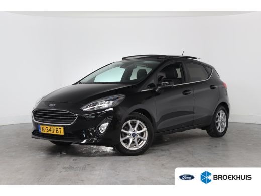 Ford Fiesta 1.0 EcoBoost Titanium | Dealer Onderhouden! | Open Dak | Winterpakket | Navi By App | Clima | Par...