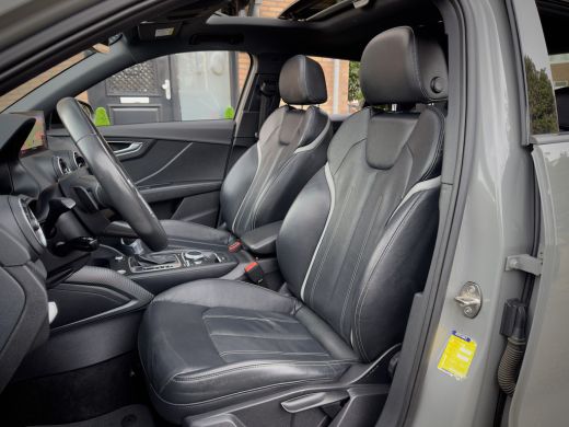 Audi Q2 1.4 TFSI AUT7 S-LINE. PANODAK BLACK EDITION VOL-LEDER 19 INCH-LMV NAVI LED PDC ActivLease financial lease