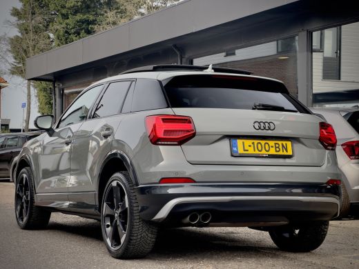 Audi Q2 1.4 TFSI AUT7 S-LINE. PANODAK BLACK EDITION VOL-LEDER 19 INCH-LMV NAVI LED PDC ActivLease financial lease