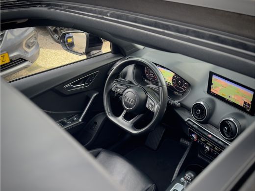 Audi Q2 1.4 TFSI AUT7 S-LINE. PANODAK BLACK EDITION VOL-LEDER 19 INCH-LMV NAVI LED PDC ActivLease financial lease