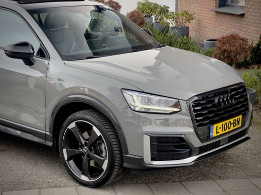 Audi Q2 1.4 TFSI AUT7 S-LINE. PANODAK BLACK EDITION VOL-LEDER 19 INCH-LMV NAVI LED PDC ActivLease financial lease