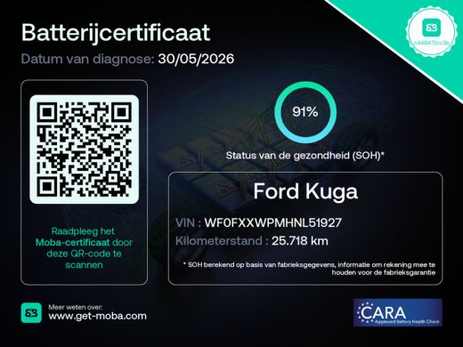 Ford Kuga 2.5 PHEV Titanium 91% SoH | Achteruitrijcamera | Airco (automatisch) | Apple Carplay/Android Auto... ActivLease financial lease