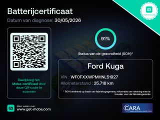 Ford Kuga 2.5 PHEV Titanium 91% SoH | Achteruitrijcamera | Airco (automatisch) | Apple Carplay/Android Auto...