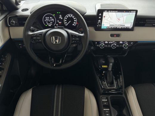 Honda HR-V 1.5 e:HEV ADVANCE STYLE PLUS PANORAMA BI-TONE LED 360.CAMERA ELEK.KLEP 18''LMV STOEL/STUUR VERW. ... ActivLease financial lease