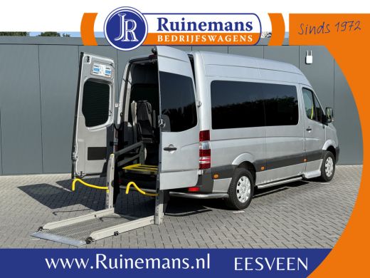 Mercedes-Benz Sprinter 314 CDI AUTOMAAT EURO 6 / FLEXI-TRANS ROLSTOELBUS + LIFT / L2H2 / 9 PERSOONS / CAMERA / AIRCO / P...