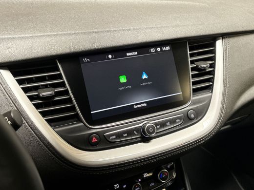 Opel Grandland X 1.2 Turbo Sport Automaat (APPLE CARPLAY, GROOT NAVI, CLIMATE, STUUR/STOELVERWARMING, SPORTSTOELEN... ActivLease financial lease