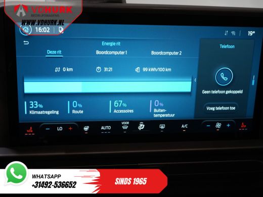 Ford E-Transit Custom Kombi Trend 71kWh 360 km WLTP (Excl. BTW/Incl. BPM) LED/ Standkachel/ Stoelverw./ Stuurverw./ Car... ActivLease financial lease