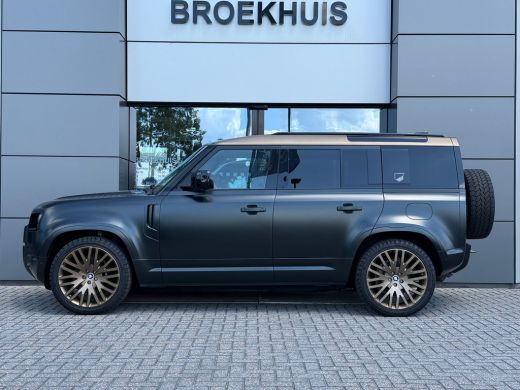 Land Rover Defender 110 P300e X-Dynamic HSE Midnight Emerald Green Satin | Heritige Customs | Tweed interieurdelen | ... ActivLease financial lease