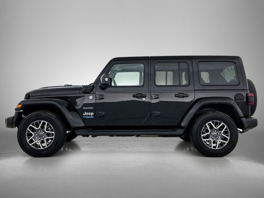 Jeep Wrangler Unlimited 4xe Hybride 380 Sahara / Trekhaak / Leder / Stuur-Stoelverwarming / Pdc.+Camera / Comf... ActivLease financial lease