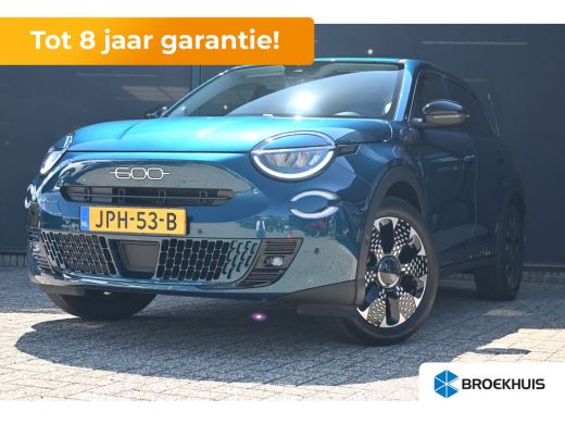 Fiat 600e La Prima 54 kWh tot 8 Jaar Garantie! | Navigatie | Vol-Leder | Stoelverwarming | Elektr. Achterkl... ActivLease financial lease